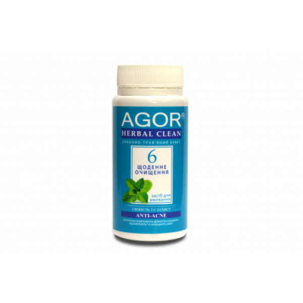 Альгинатная маска Agor "Ежедневное очищение №6" для возрастной, проблемной и жирной кожи Agor Herbal Clean Anti-Acne