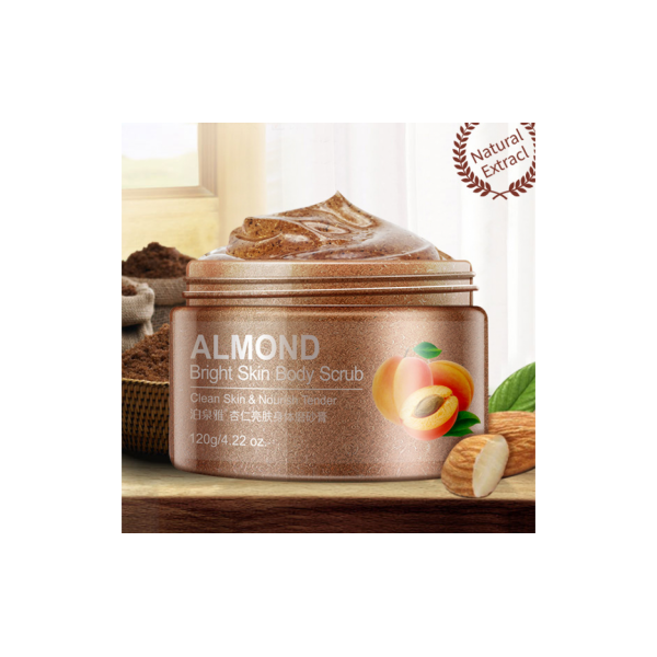 Cкраб для тела Bioaqua с маслом миндаля Almond Bright Skin Body Scrub  120 г