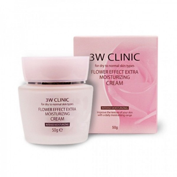 3W Clinic Flower Effect Extra Moisturizing Cream