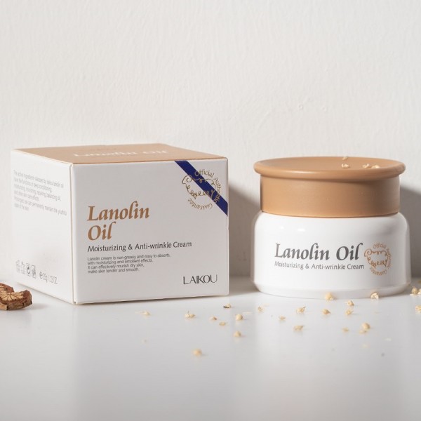 Крем для лица Laikou с ланолином Lanolin Oil Moisturizing&Anti-wrinkle cream  35 г
