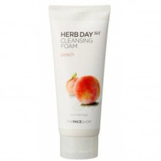 Пенка для умывания The Face Shop "Персик" Herb Day 365 Cleansing Foam Peach 170 мл