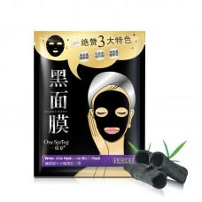 Тканевая увлажняющая маска с гиалуроновой кислотой  One Spring Water Slide Hyaluronic Black Mask