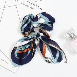 Резинка - платок для волос с принтом Blue