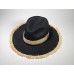 Большая соломенная  шляпа Retro Jazz M A27404 - Black