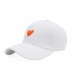 Стильная кепка - бейсболка с сердечком - Heart A16404 White