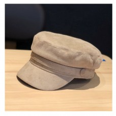 Женская кепи - кепка Retro British Velour chrm-Y-5200092 Светло-серая