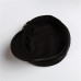 Женская кепи - кепка  Leather chrm-Y-1056902 Черная