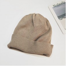Теплая женская шапка  - однотонная chrm-Y-52005 Хаки