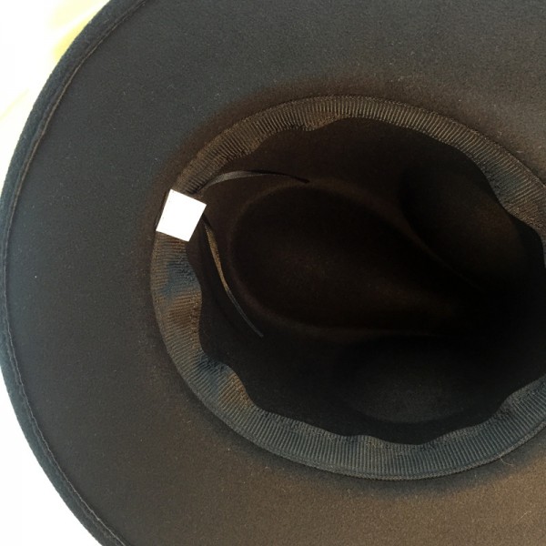 Женская шляпа - однотонная Retro Jazz chrm-Y-0003755 Черная