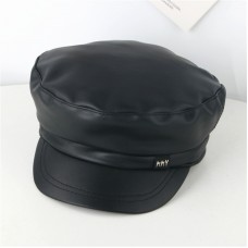 Детская кепи - кепка MMY M-11080 Черная Эко кожа