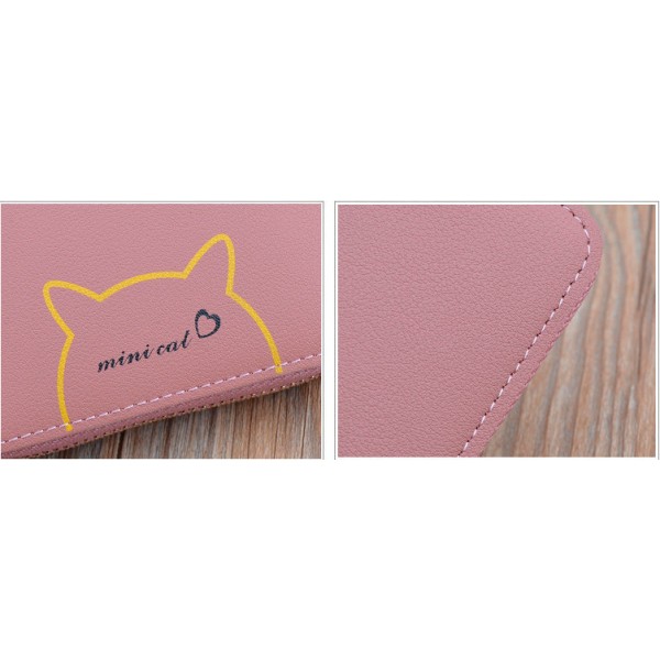 Компактный Женский кошелек Mini Cat  Y-1220 Розовый