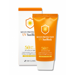 Солнцезащитный крем для лица 3W Clinic Multi Protection UV Sun Block SPF50+/PA+++