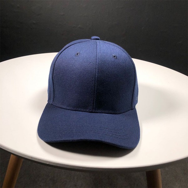 Стильная кепка Simple - B13101 унисекс, темно-синяя на липучке
