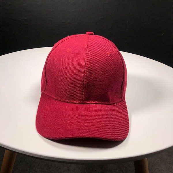 Стильная кепка Simple - B13101 унисекс, красная на липучке