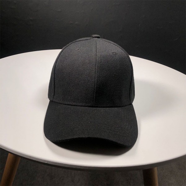 Стильная кепка Simple - B13101 унисекс, черная на липучке