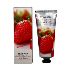 Крем для рук с экстрактом клубники FarmStay Visible Difference Hand Cream Strawberry, 100 мл