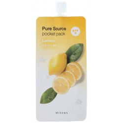 Ночная маска с экстрактом лимона Missha Pure Source Pocket Pack Lemon