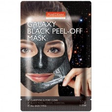 Маска-пилинг для лица "Чёрная" Purederm Galaxy Black Peel-Off Mask