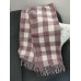 Теплый женский кашемировый шарф в клетку Checkered B1743