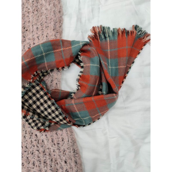 Теплый женский кашемировый шарф Line-B1749