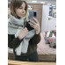 Теплый женский кашемировый шарф Line-B1752