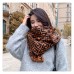 Теплый женский кашемировый шарф Letter-Doble F Brown