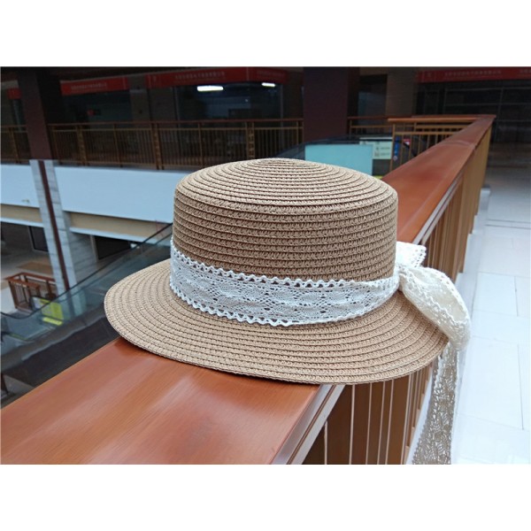 Соломенная шляпа Lace A332547 - Beige