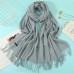 Теплый женский кашемировый шарф Simple Y-48771 Grey