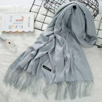 Теплый женский кашемировый шарф Simple Y-48784 Grey
