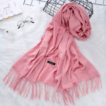 Теплый женский кашемировый шарф Simple Y-48784 Pink