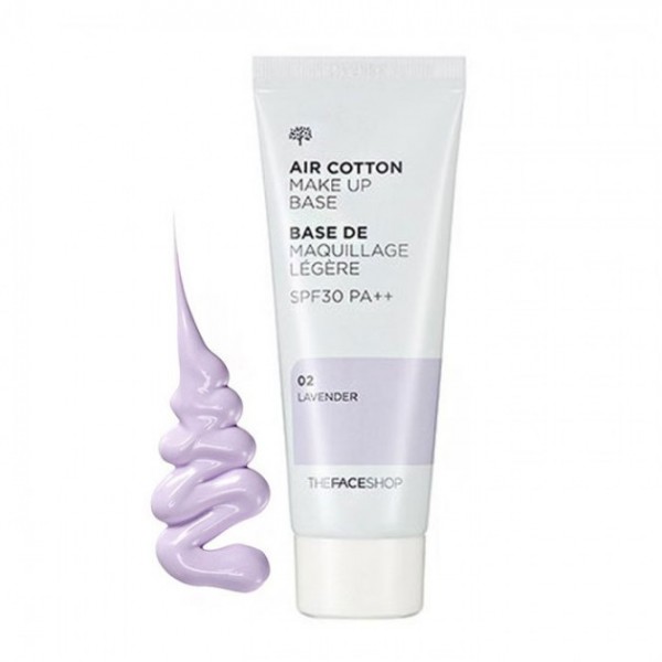 The Face Shop Air Cotton Make Up Base SPF30 PA++ №02 Lavender