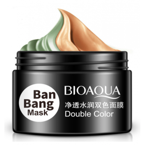 Двойная маска для очищения Т-зоны/подтяжки овала BIOAQUA Double Color BanBang Mask