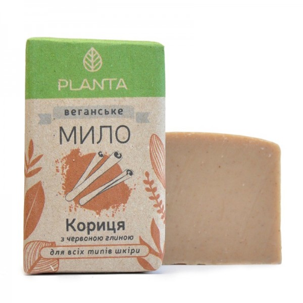 Натуральное мыло Planta Корица (с красной глиной), 100 г