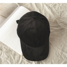 Женская кепка - бейсболка осенняя  Velours -  Black