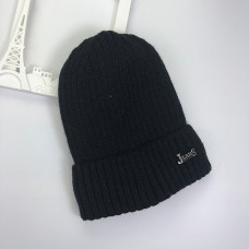 Женская теплая шапка -Jeans- Black chrm-832711 Черная
