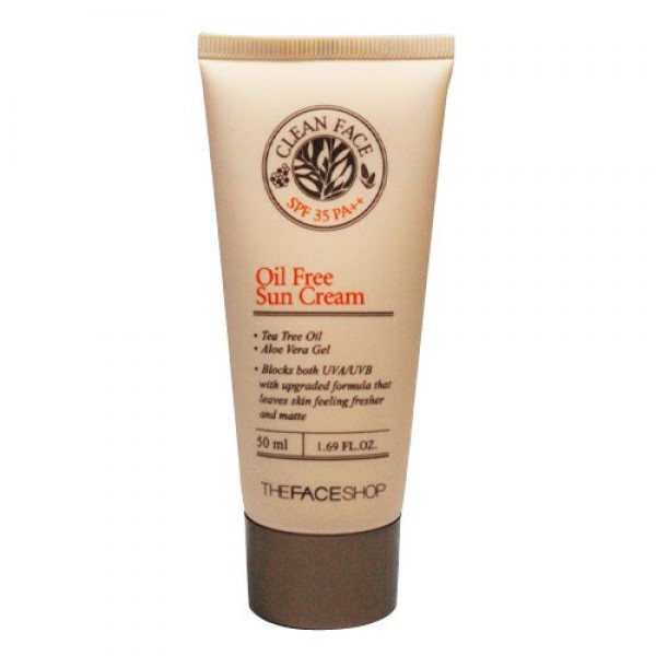 Солнцезащитный крем The Face Shop для лица Clean Face Oil Control Sun Cream SPF35 PA++ 50 мл