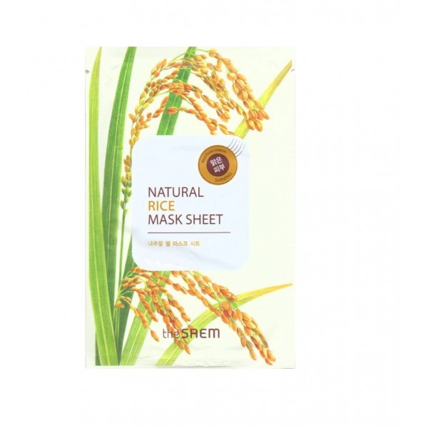 Маска Тканевая The Saem  с экстрактом Риса Rice Natural Mask Sheet