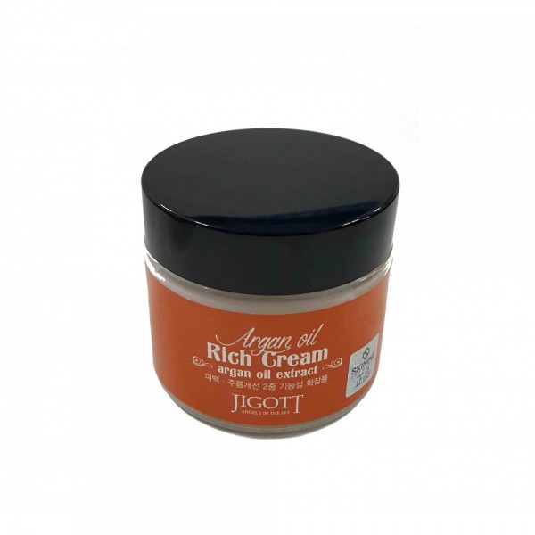 Крем с экстрактом арганового масла  – Jigott Argan Oil Rich Cream 70 мл