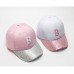 Кепка - бейсболка - B - Letter с паетками Цвет: Pink