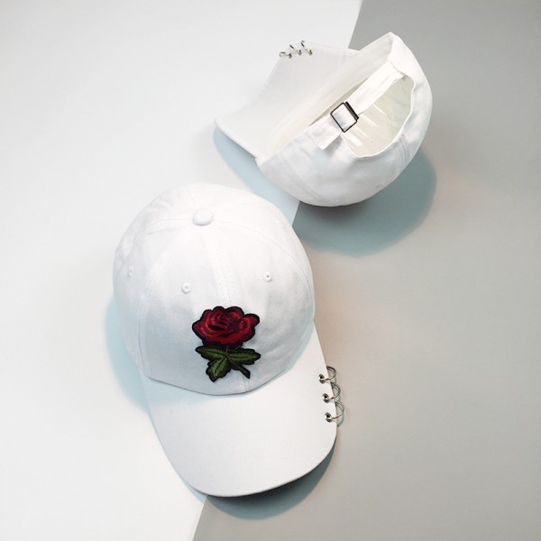 Стильная женская кепка - бейсболка ROSE  - White